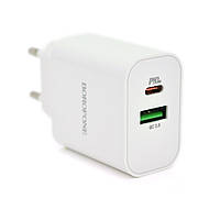 СЗУ BOROFONE BA55A PD20W Type-C+USB, 3A, White(30359#)