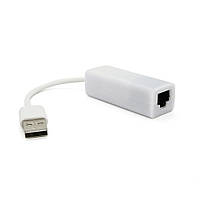 Контроллер USB 2.0 to Ethernet - Сетевой адаптер 10/100Mbps с проводом, White Q500(5019#)