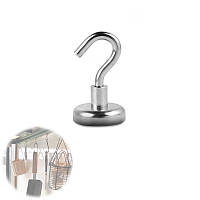 Неодимовий пошуковий магніт з гачком 25x7мм, N52, до 12 кг