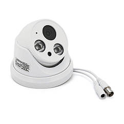 1.3MP AHD камера H-801, купольний пластик з потужною підсвіткою 3.6 мм (1240365703)