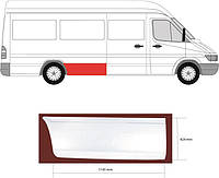 Арка заднего крыла (боковая накладка) Mercedes-Benz Sprinter (B901/B902/B903/B904) / VW LT 28/35/46 1995-2012