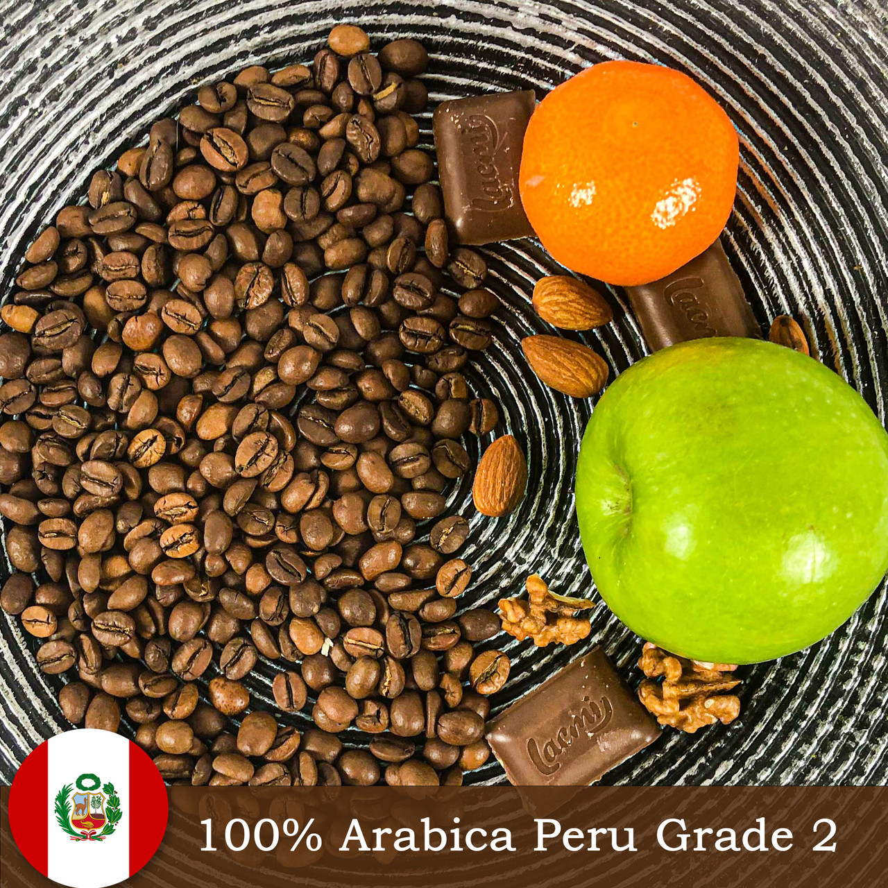 ПРЕМИУМ класс! Сбалансированный кофе в зернах 100% Арабика Перу grade 2 | Обжариваем каждый день - фото 1 - id-p2071509019