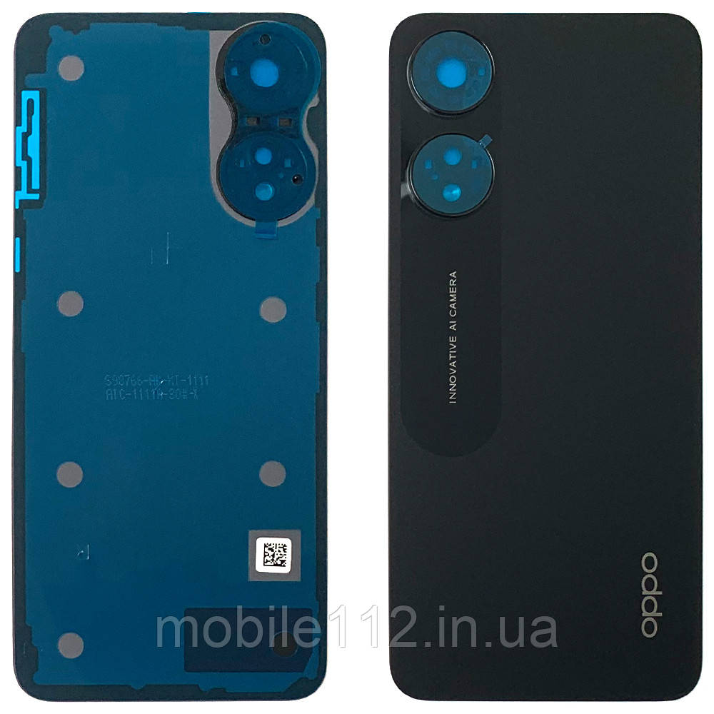 Задня кришка Oppo A58 5G, A78 5G CPH2483 чорна оригінал Китай
