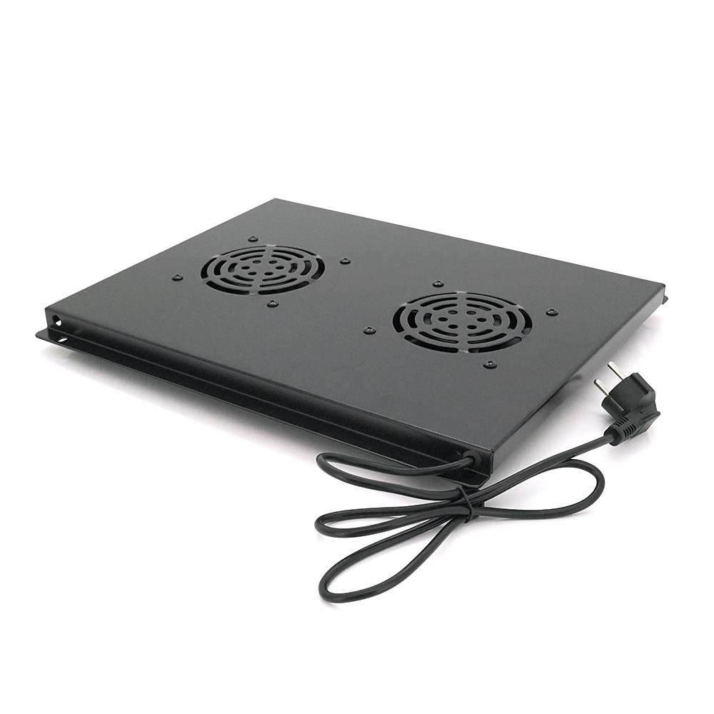 19" вентиляционный модуль Merlion, 2 вентилятора с цифровым термостатом ...