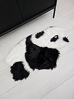 Килимок-травка Панда зі штучного хутра 80x60 см