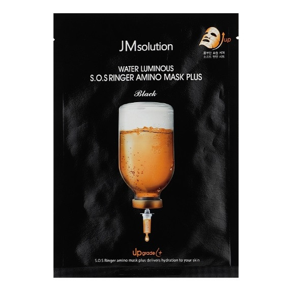 Зміцнювальна маска з амінокислотами JMsolution Water Luminous S.O.S Ringer Amino Mask Black
