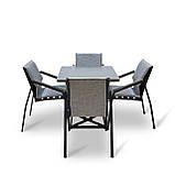 Набір для дачі стіл та стільці "Парма" Сірий від Mix-Line, фото 4