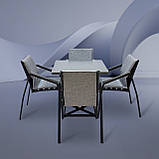 Набір стіл та стільці садових меблів "Парма" Сірий від Mix-Line, фото 3