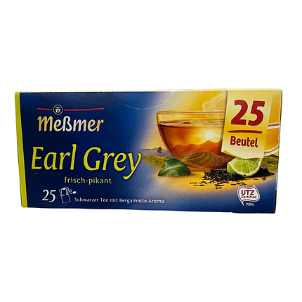 Чорний чай з ароматом бергамоту Meßmer «Ерл Грей» у пакетиках 25шт/ 1.75 г, фото 2