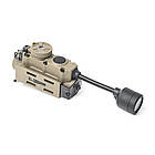 Ліхтар MPLS на каску шолом, Velcro панель Sidewinder 5 видів LED + IFF-маячок, TAN, фото 4