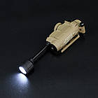 Ліхтар MPLS на каску шолом, Velcro панель Sidewinder 5 видів LED + IFF-маячок, TAN, фото 11