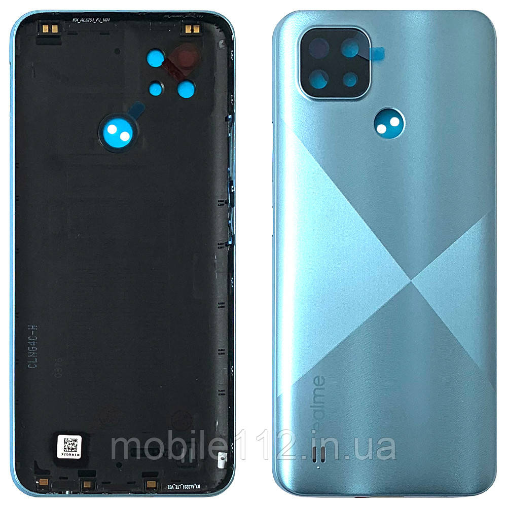 Задня кришка Realme C21 RMX3201 блакитна оригінал Китай