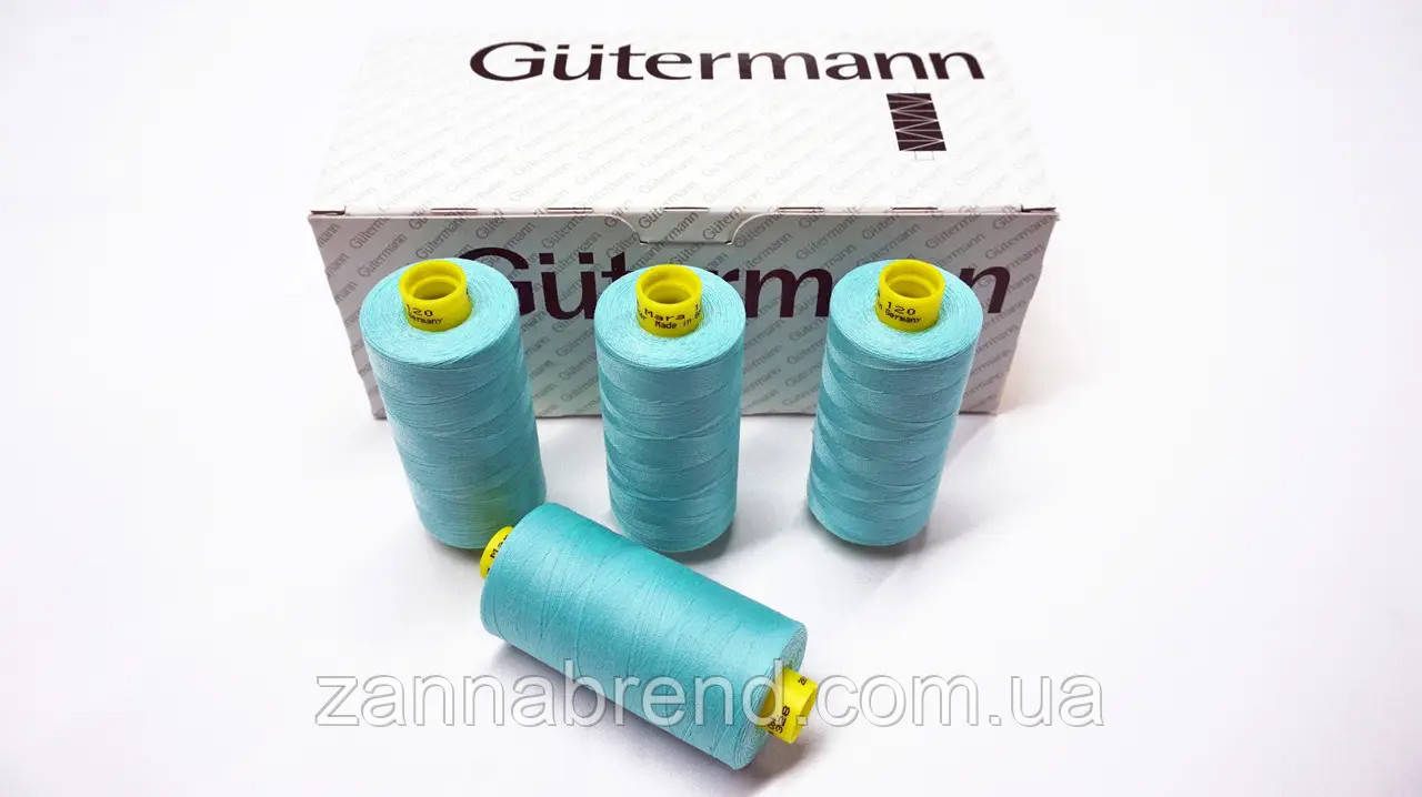 Котушка нитки (1000 м) Gutermann (Німеччина) колір аквамарин