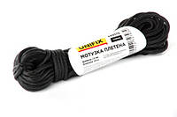 Мотузка плетена 5 мм, 20 м чорна UNIFIX