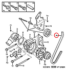 Ремінь помпи Peugeot Boxer, Citroen Jumper 1 (1996-2002) 2.5TD/TDi, 128063, фото 3