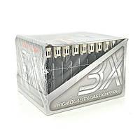 Зажигалка 3X прорезиненная, упаковка 50шт, цена за упаковку, Black(25912#)