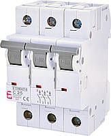 Автоматичний вимикач ETI ETIMAT 6 3p З 25A (6 kA)