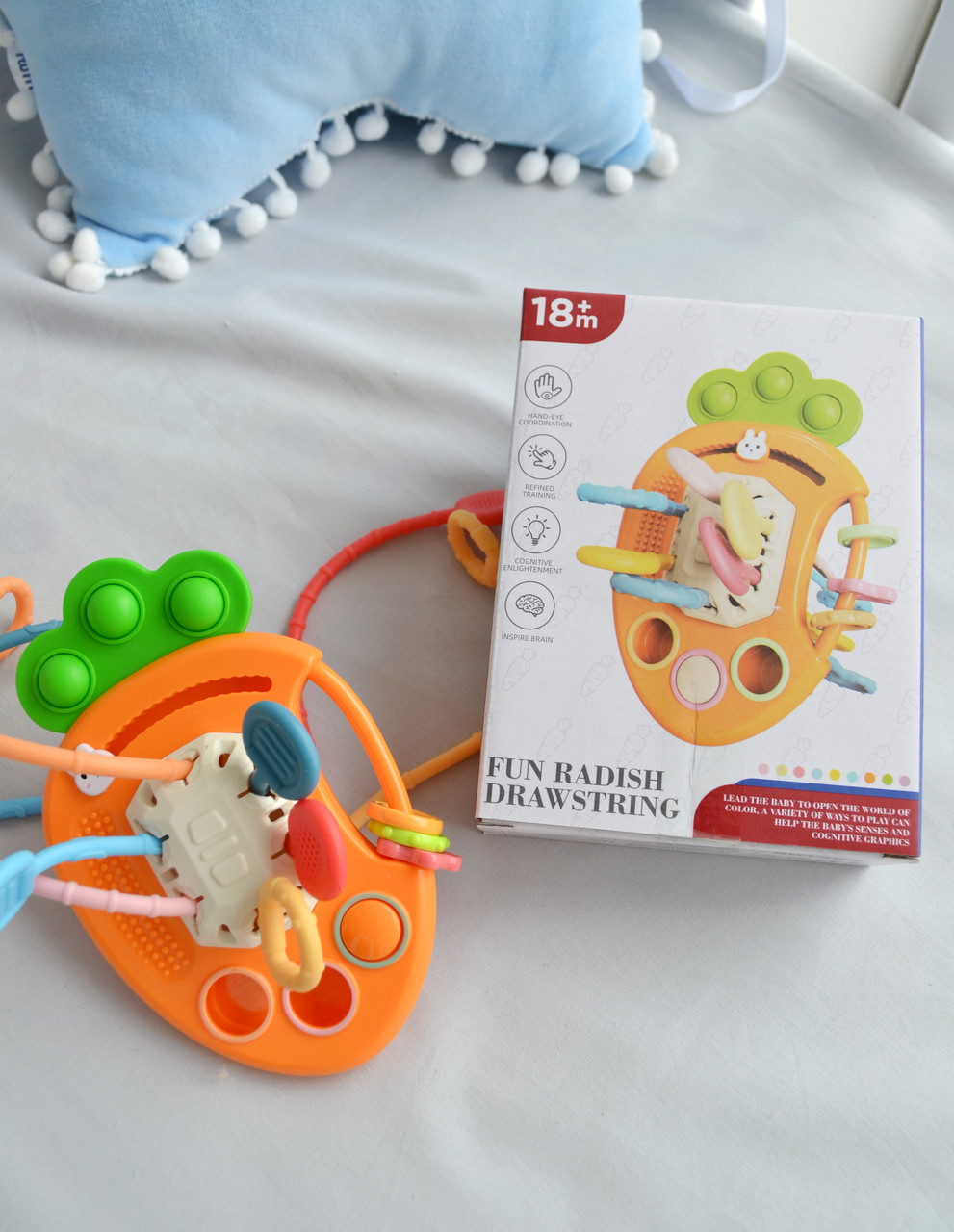 Брязкальце пальчикова гра Морква, фото 1