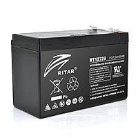 Аккумуляторная батарея AGM RITAR RT1272B, Black Case, 12V 7.2Ah ( 151 х 65 х 94 (100) ) Q10(15837#)