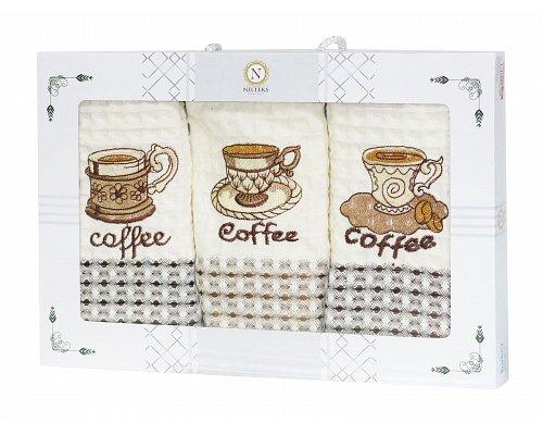 Набір кухонних рушників Nilteks Caffe Roma 3шт, 35*50см, 3441