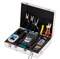 Набор инструментов и тестеров для работы с оптическим кабелем FC-6S 15 в 1 Metall Case(9217#)