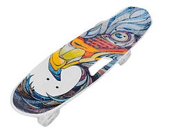 Пенні-борд Penny Best Board LED Sea Wave з ручкою PU колеса світяться Blue/Yellow 65 см (37454370) (C 40311)