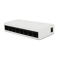 Коммутатор Tenda S108 8 портов Ethernet 10/100 Мбит/сек, BOX Q100(5021#)