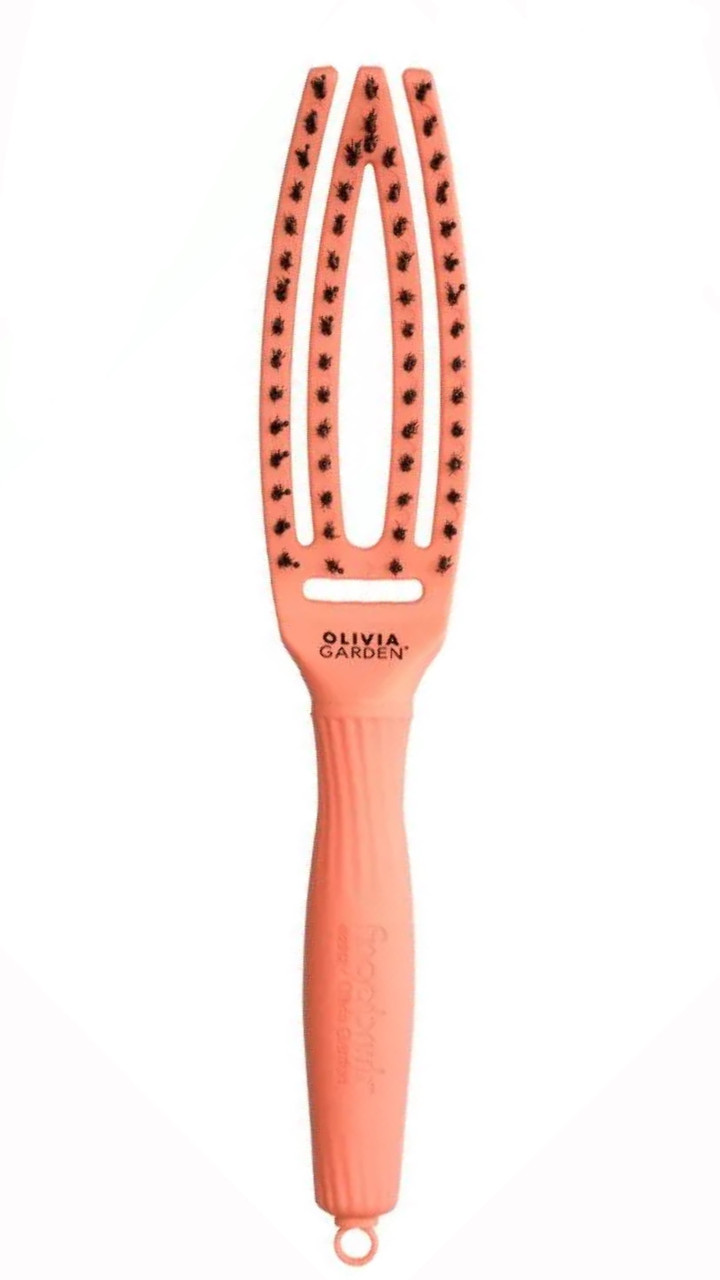 Щітка для волосся Olivia Garden Finger Brush Coral Small LE ID1691, фото 1