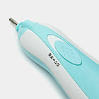 Дитячий триммер для нігтів + 6 насадок NAIL TRIMMER XL-667 / Акумуляторна дитяча пилочка / Манікюрний набір, фото 4