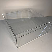 Коробка для зберігання з кришкою | Прозора | 25х25х10