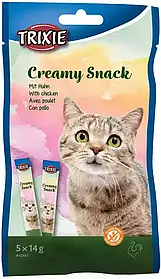 Trixie CREAMY SNACKS ласощі у формі крему для кішок, з куркою