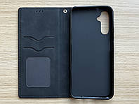 Чехол - книжка (флип чехол) для Samsung Galaxy A14 5G чёрный, матовый, искусственная кожа, слот для карт