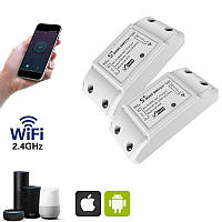 Wifi реле для умного дома Wi-Fi Smart Switch 10А, умный выключатель, беспроводные выключатели 2шт/уп (ZK)
