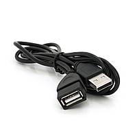 Удлинитель USB 2.0 AM/AF, 1,0m, черный Q250(10127#)