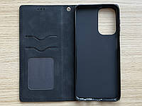 Чехол - книжка (флип чехол) для Samsung Galaxy M13 4G чёрный, матовый, искусственная кожа, слот для карт