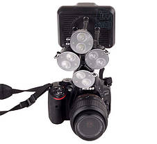 Накамерне світлодіодний світло Shoot XT-4, 6300K (3200K/фільтр)., фото 2