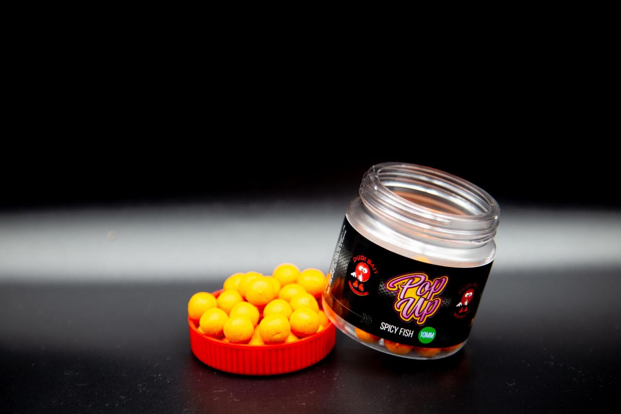 Бойли Pop-up Dudi Bait Mister Dudi 10 mm Spicy Fish 20g, фото 1