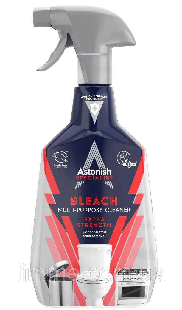 Дезенфикуючий - універсальний очищувач з відбілювачем Astonish Multi - Purpose with bleach 750 мл