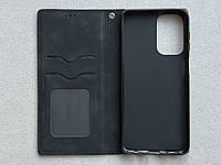 Samsung Galaxy M13 4G чехол-книжка чёрный, качественная искусственная кожа, слоты для кредитных карт