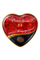 Массажная свеча-сердечко Plaisirs Secrets Chocolate (35 мл) (Массажные свечи)