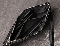 Женский кожаный кошелек клатч из натуральной кожи классический Коричневый "Lv"