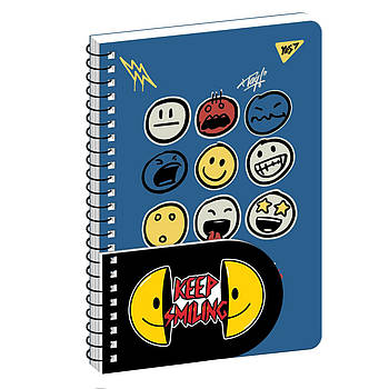 Блокнот 2 в 1 В5 В7 80 арк 20 арк подвійна спіраль Melt Smile клітинка YES (151842)