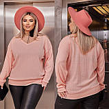 Стильний жіночий ангоровий батальний светр (р.48-62). Арт-2166/42, фото 3