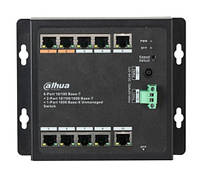 8-портовый POE коммутатор Dahua DH-PFS3111-8ET-96-F , 8xPoE(100M) + 2xRJ45(1000M) + 1xSFP(1000M)(16427#)