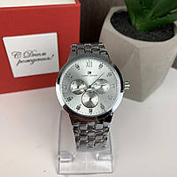 Качественные женские наручные часы Томми Халфайгер, металлические часы на руку Tommy Hilfiger Серебро "Lv"