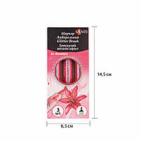 Маркер акварельний Glitter Brush пензель 02 фламінго Santi (390751), фото 2