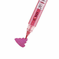 Маркер акварельний Glitter Brush пензель 02 фламінго Santi (390751), фото 3