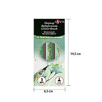 Маркер акварельний Glitter Brush пензель 10. трав'янисто-зелений Santi (390759), фото 2