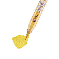 Маркер акварельний Glitter Brush пензель 13 золотий Santi (390762), фото 3