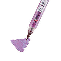 Маркер акварельний Glitter Brush пензель 16 рожева орхідея Santi (390765), фото 3